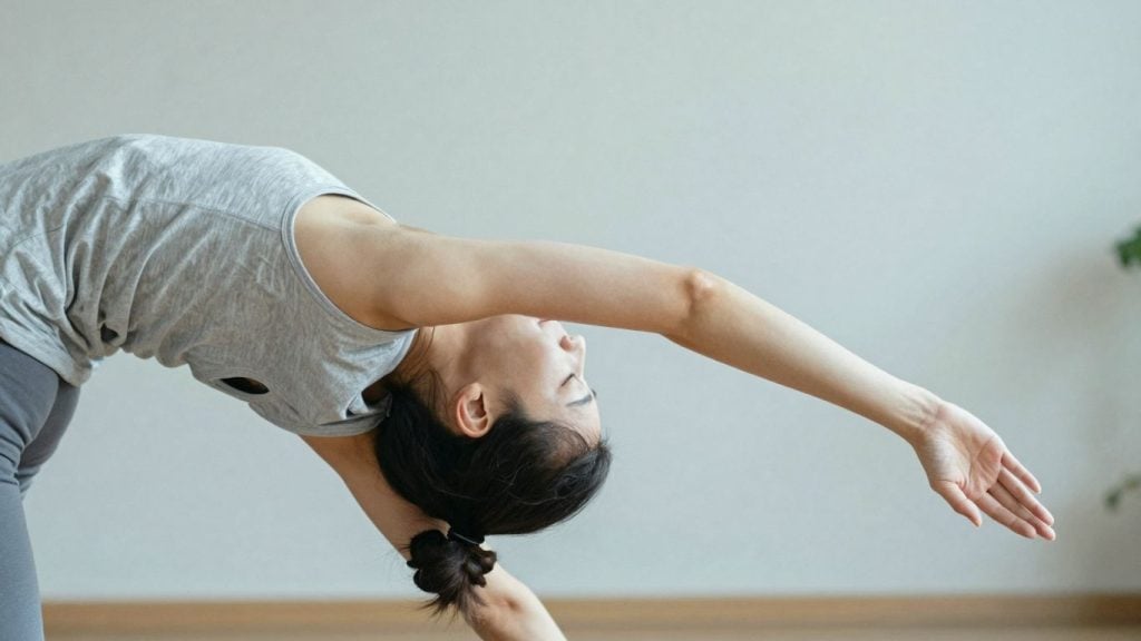 Person performing a gentle Feldenkrais movement.